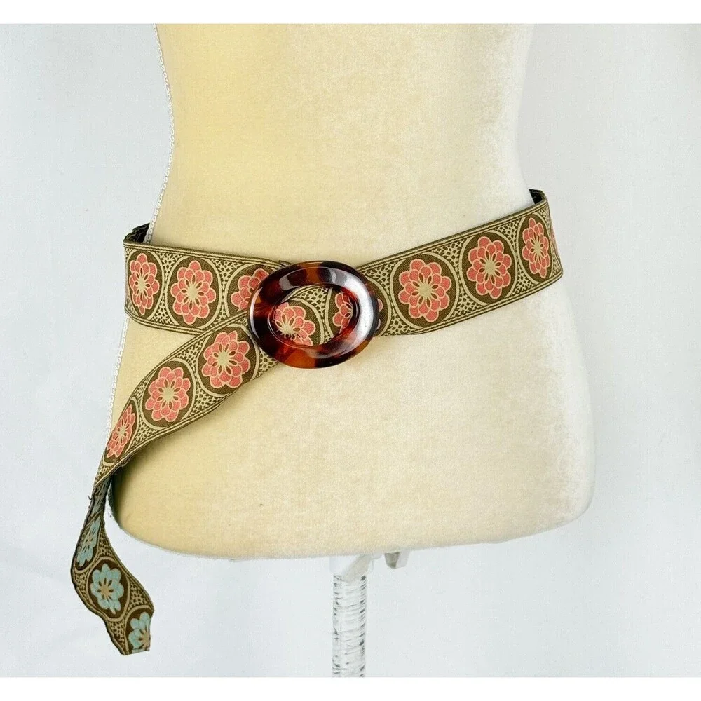 Y2K 2000s New York & Company Belt Women's Size L Bratz Style Fashion Reversible
